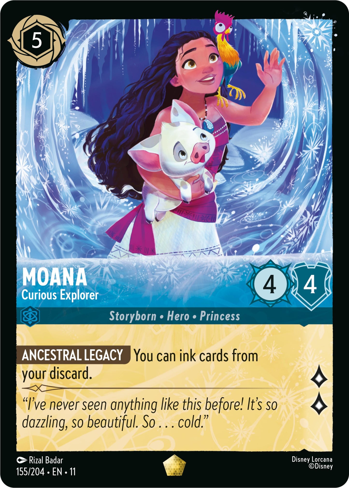 Image for Moana - Curious Explorer (155/204) (Winterspell) - Disney Lorcana
