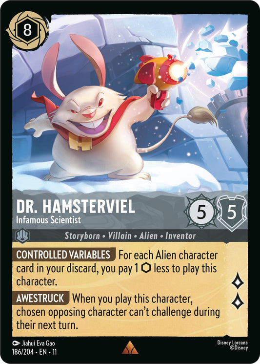 Image for Dr. Hamsterviel - Infamous Scientist (186/204) (Winterspell) - Disney Lorcana
