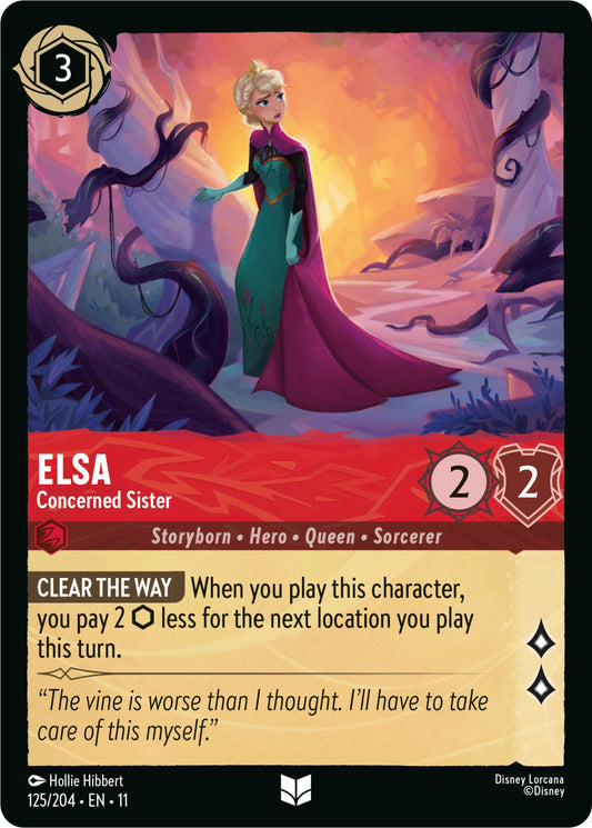 Image for Elsa - Concerned Sister (125/204) (Winterspell) - Disney Lorcana