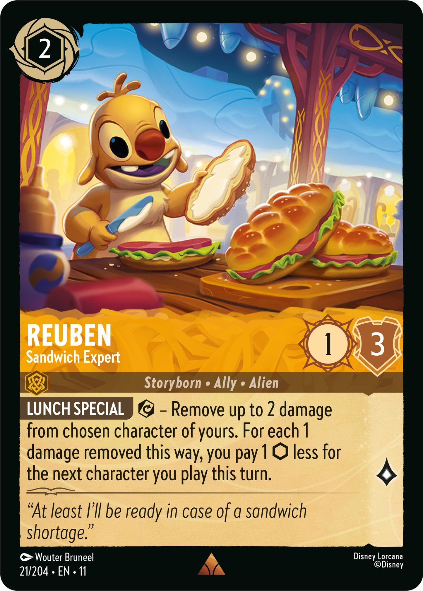 Image for Reuben - Sandwich Expert (21/204) (Winterspell) - Disney Lorcana