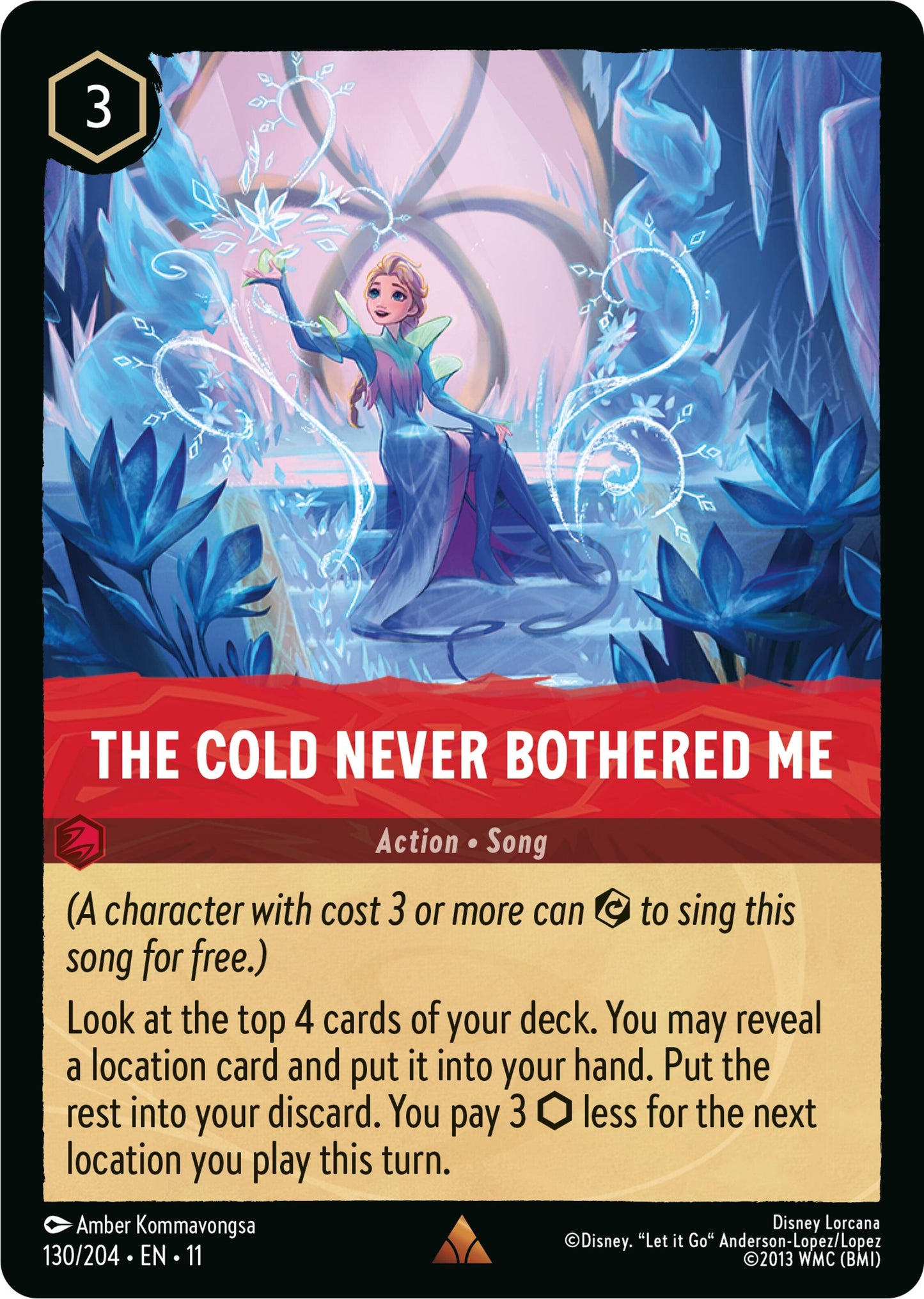 Image for The Cold Never Bothered Me (130/204) (Winterspell) - Disney Lorcana
