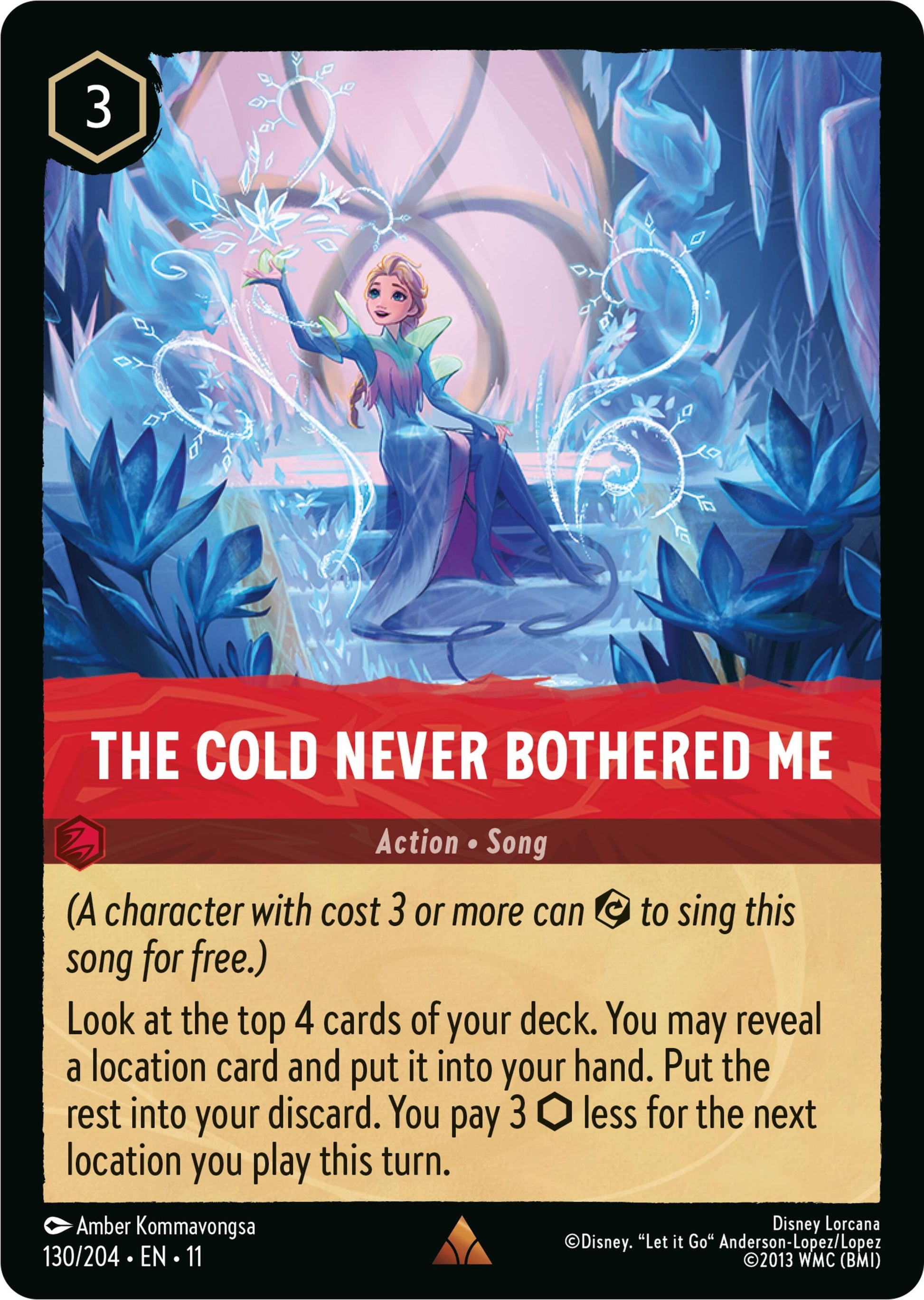 Image for The Cold Never Bothered Me (130/204) (Winterspell) - Disney Lorcana