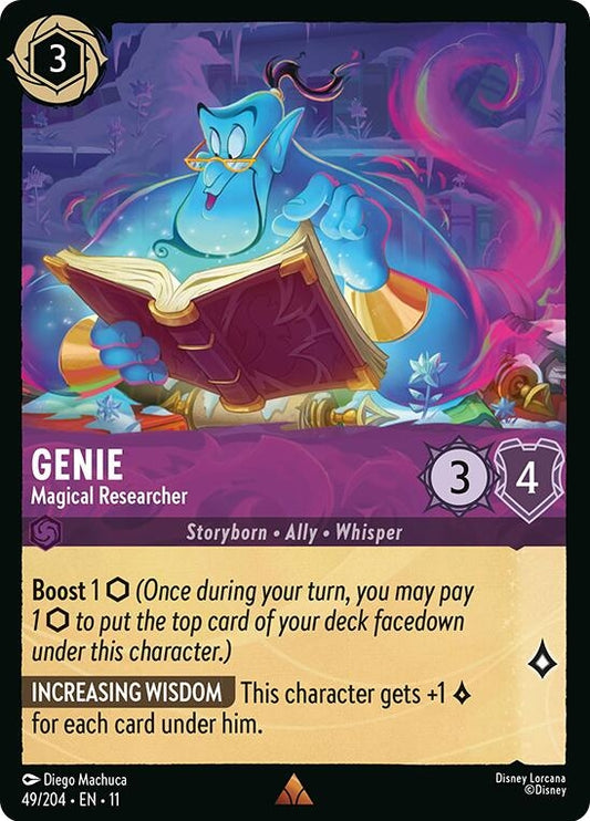 Image for Genie - Magical Researcher (49/204) (Winterspell) - Disney Lorcana