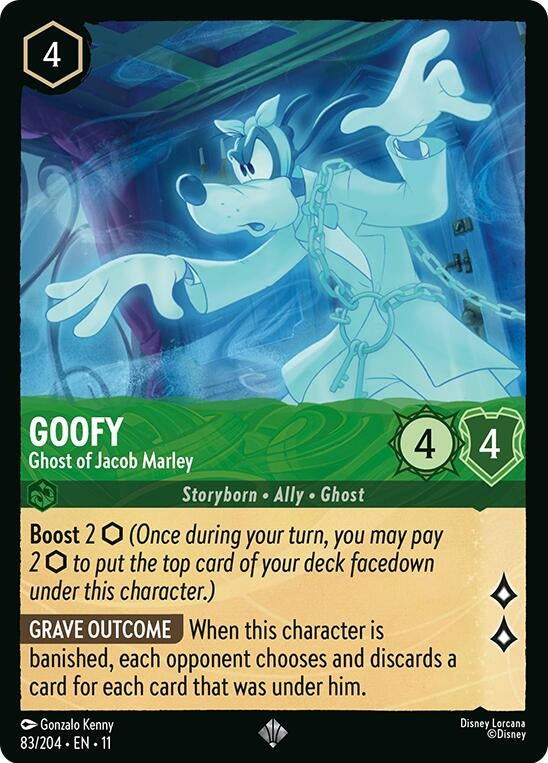 Image for Goofy - Ghost of Jacob Marley (83/204) (Winterspell) - Disney Lorcana