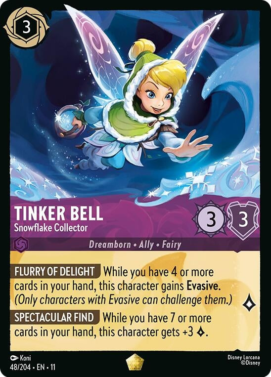 Image for Tinker Bell - Snowflake Collector (48/204) (Winterspell) - Disney Lorcana