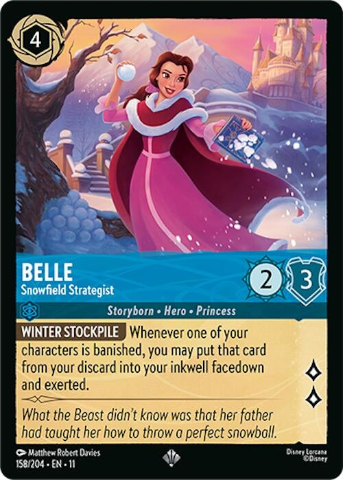 Image for Belle - Snowfield Strategist (158/204) (Winterspell) - Disney Lorcana