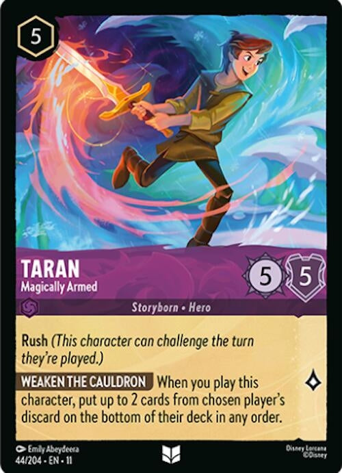 Image for Taran - Magically Armed (44/204) (Winterspell) - Disney Lorcana