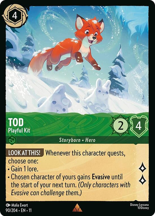 Image for Tod - Playful Kit (90/204) (Winterspell) - Disney Lorcana
