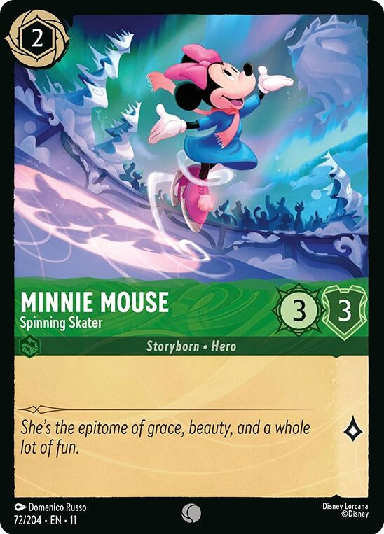 Image for Minnie Mouse - Spinning Skater (72/204) (Winterspell) - Disney Lorcana