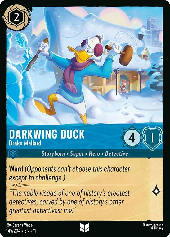 Image for Darkwing Duck - Drake Mallard (145/204) (Winterspell) - Disney Lorcana