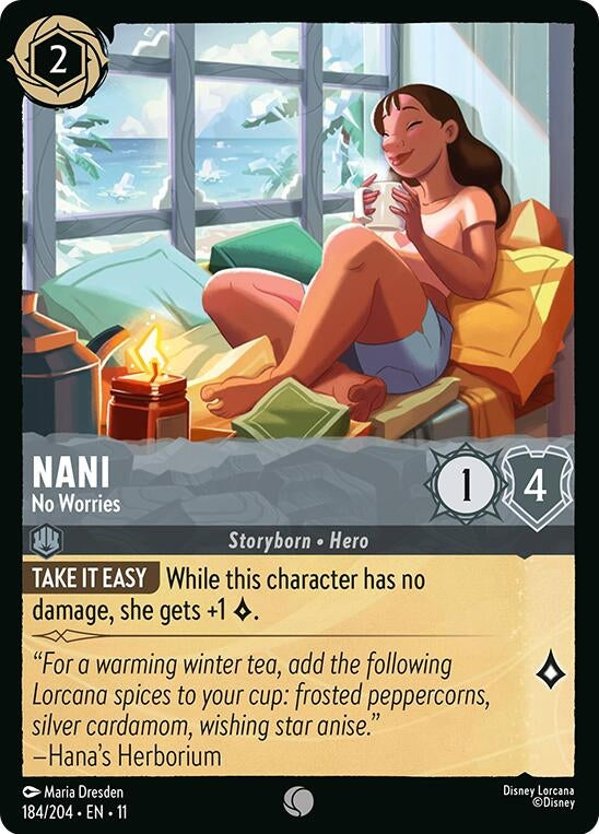 Image for Nani - No Worries (184/204) (Winterspell) - Disney Lorcana