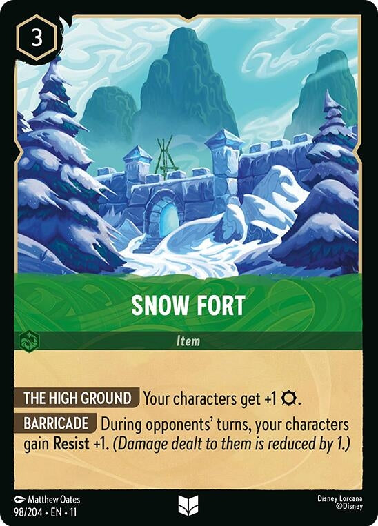 Image for Snow Fort (98/204) (Winterspell) - Disney Lorcana