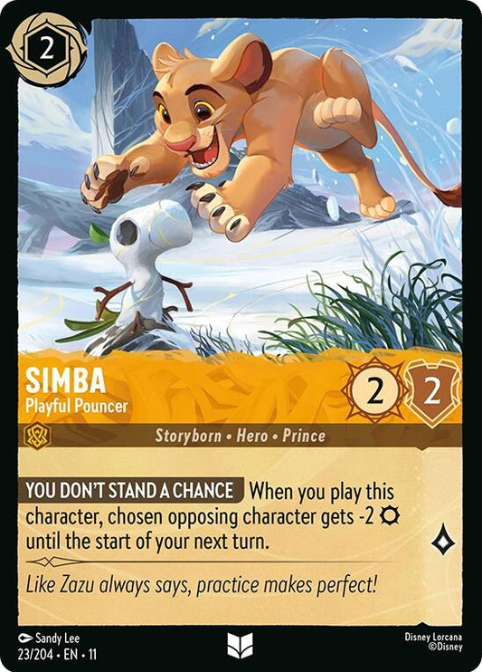 Image for Simba - Playful Pouncer (23/204) (Winterspell) - Disney Lorcana