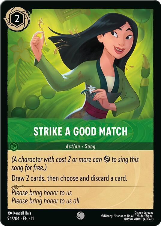 Image for Strike a Good Match (94/204) (Winterspell) - Disney Lorcana