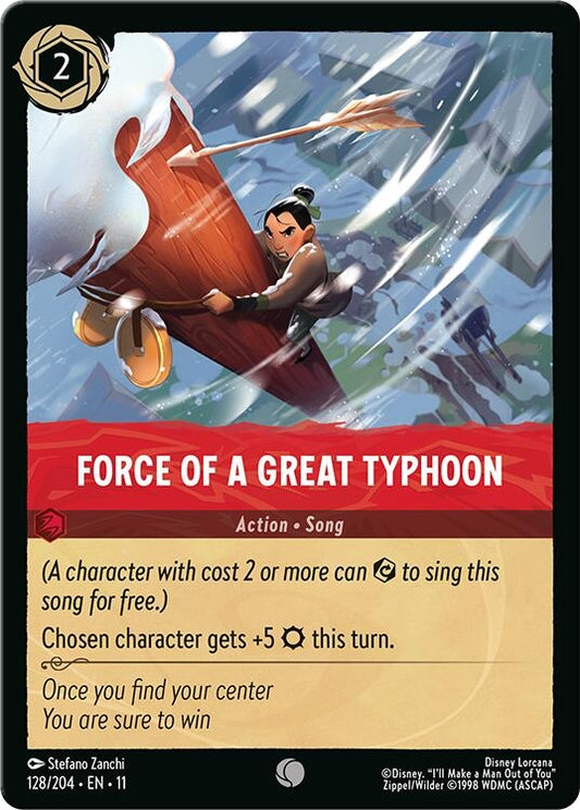 Image for Force of a Great Typhoon (128/204) (Winterspell) - Disney Lorcana