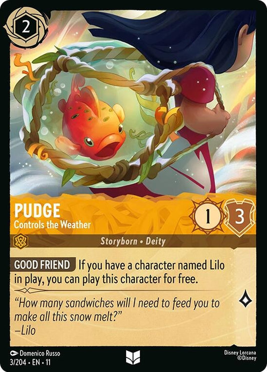 Image for Pudge - Controls the Weather (3/204) (Winterspell) - Disney Lorcana