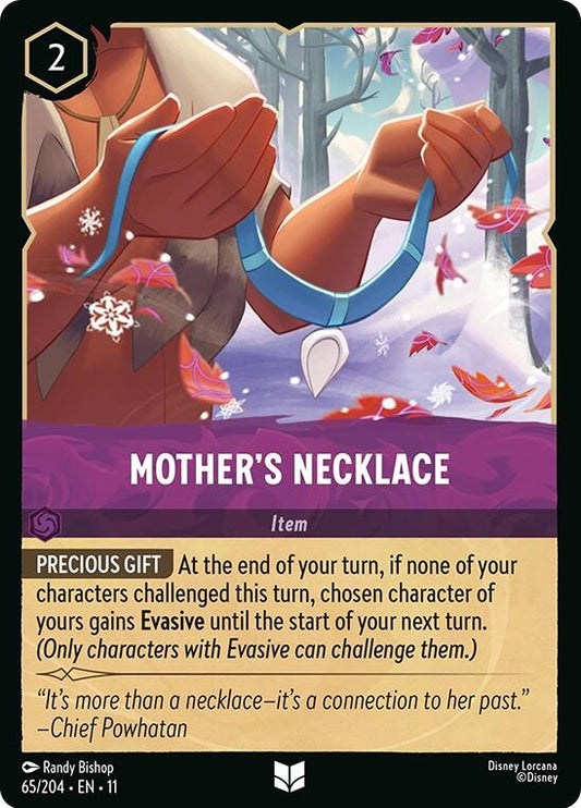 Image for Mother's Necklace (65/204) (Winterspell) - Disney Lorcana