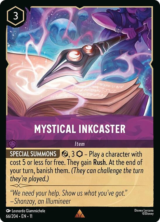 Image for Mystical Inkcaster (66/204) (Winterspell) - Disney Lorcana