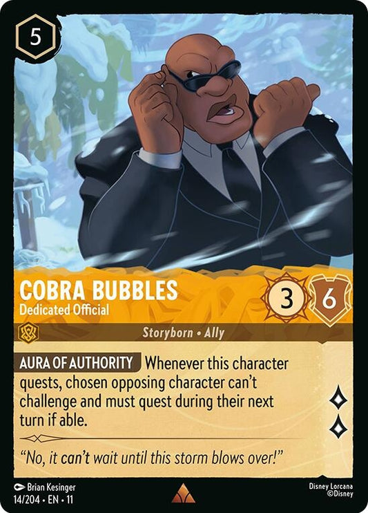 Image for Cobra Bubbles - Dedicated Official (14/204) (Winterspell) - Disney Lorcana