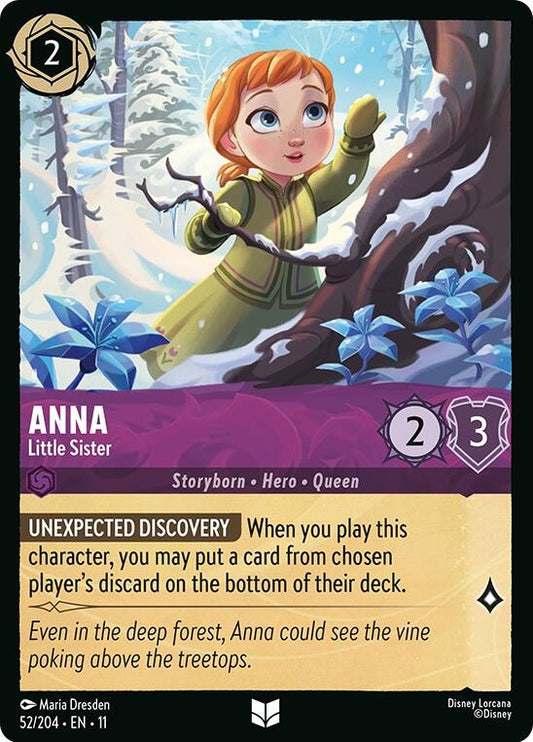 Image for Anna - Little Sister (52/204) (Winterspell) - Disney Lorcana