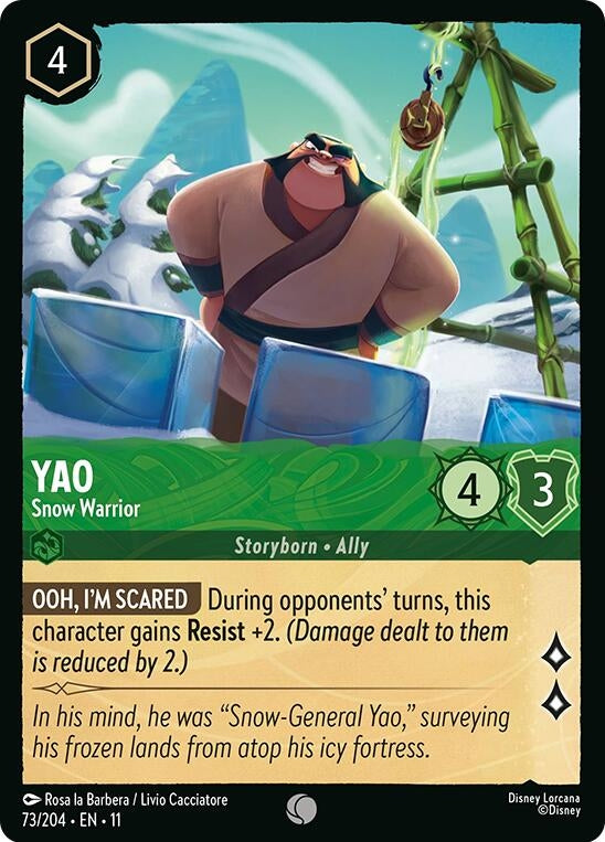 Image for Yao - Snow Warrior (73/204) (Winterspell) - Disney Lorcana