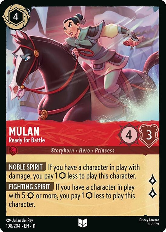 Image for Mulan - Ready for Battle (108/204) (Winterspell) - Disney Lorcana