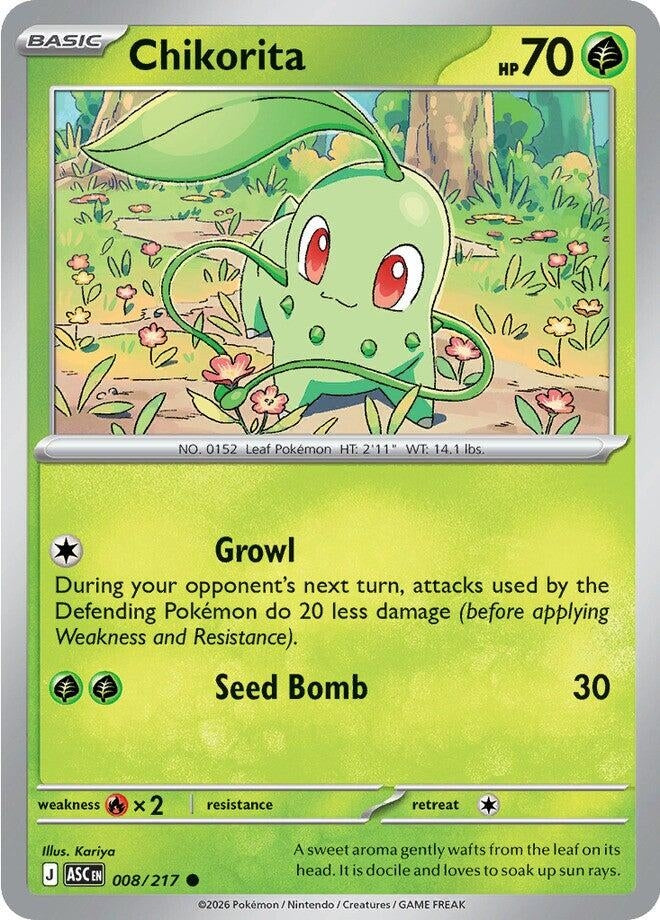 Image for Chikorita (008/217) (ME: Ascended Heroes) (ASC) - Pokemon