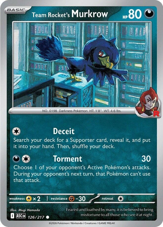 Image for Team Rocket's Murkrow (126/217) (ME: Ascended Heroes) (ASC) - Pokemon