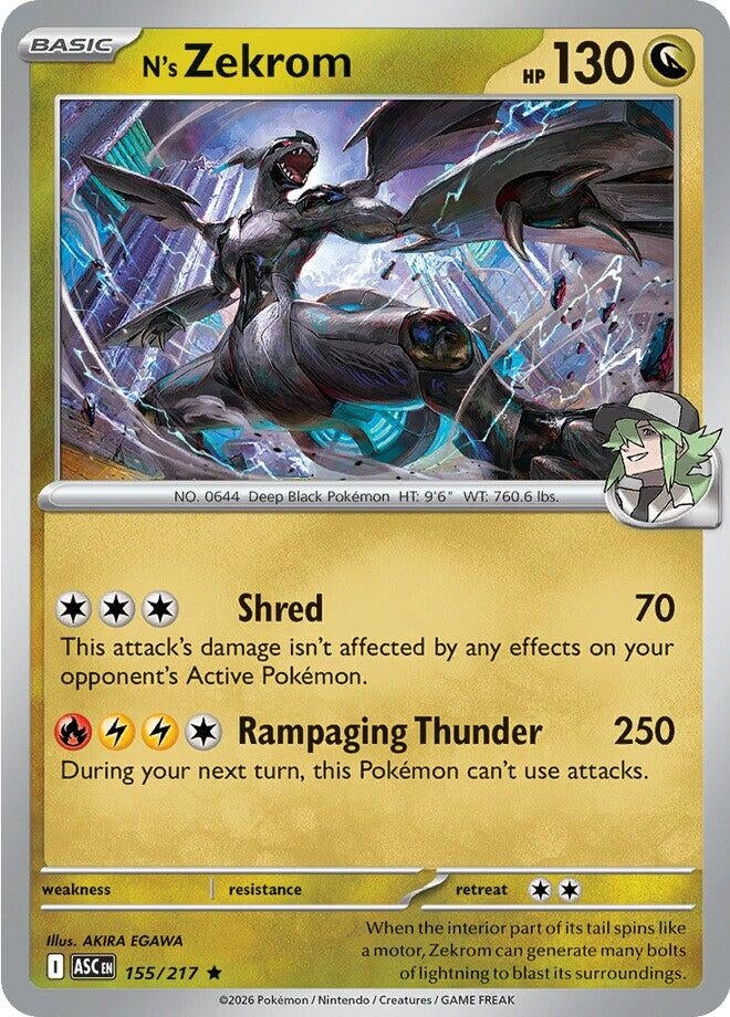 Image for N's Zekrom (155/217) (ME: Ascended Heroes) (ASC) - Pokemon