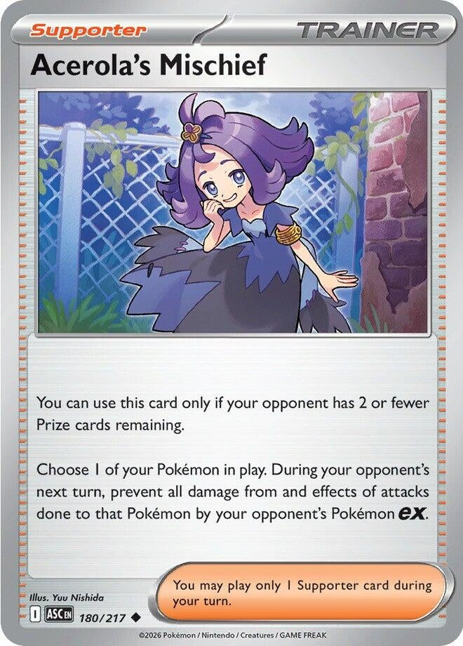 Image for Acerola's Mischief (180/217) (ME: Ascended Heroes) (ASC) - Pokemon