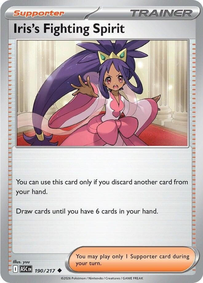 Image for Iris's Fighting Spirit (190/217) (ME: Ascended Heroes) (ASC) - Pokemon