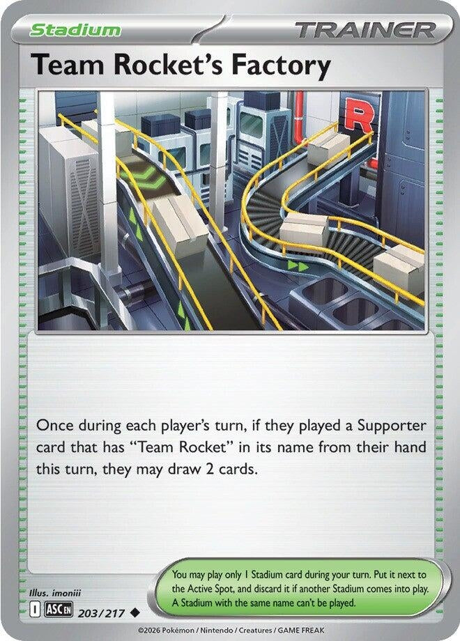 Image for Team Rocket's Factory (203/217) (ME: Ascended Heroes) (ASC) - Pokemon