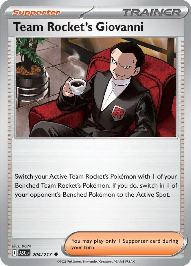 Image for Team Rocket's Giovanni (204/217) (ME: Ascended Heroes) (ASC) - Pokemon