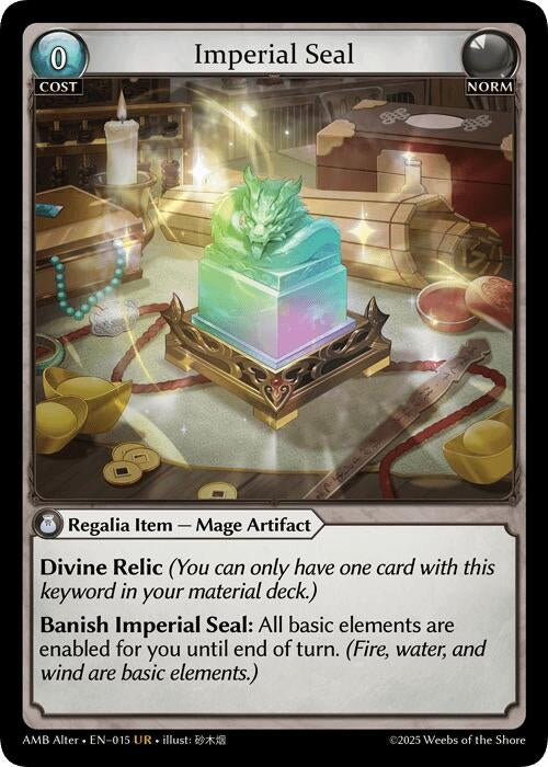 Image for Imperial Seal (015) (Mortal Ambition Alter Edition) - Grand Archive TCG