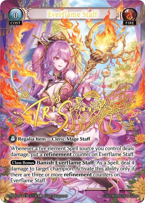 Image for Everflame Staff (023) (Mortal Ambition Alter Edition) - Grand Archive TCG