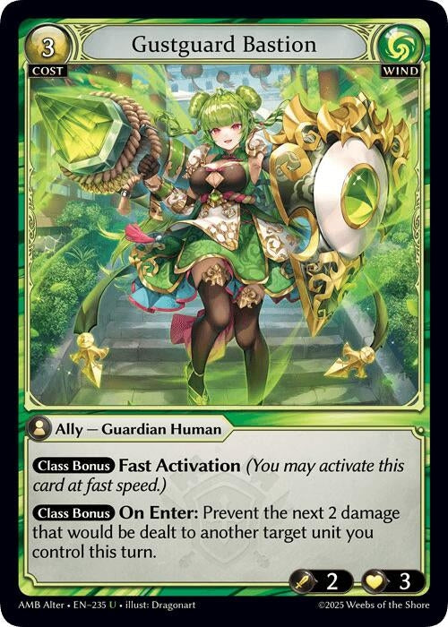 Image for Gustguard Bastion (235) (Mortal Ambition Alter Edition) - Grand Archive TCG