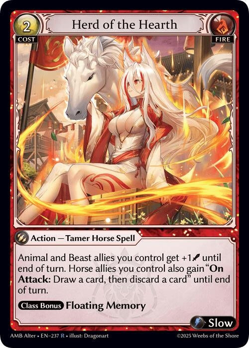 Image for Herd of the Hearth (237) (Mortal Ambition Alter Edition) - Grand Archive TCG