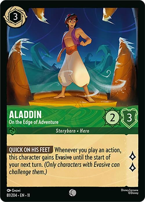 Image for Aladdin - On the Edge of Adventure (81/204) (Winterspell) - Disney Lorcana