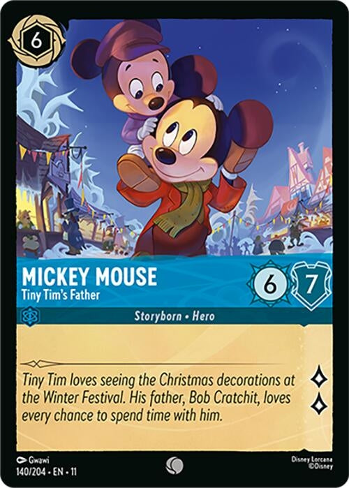 Image for Mickey Mouse - Tiny Tim's Father (140/204) (Winterspell) - Disney Lorcana