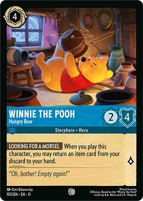 Image for Winnie the Pooh - Hungry Bear (151/204) (Winterspell) - Disney Lorcana