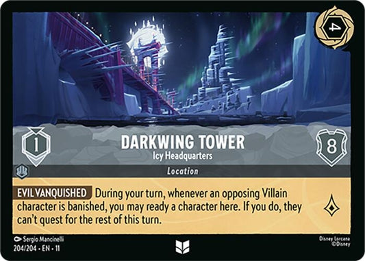Image for Darkwing Tower - Icy Headquarters (204/204) (Winterspell) - Disney Lorcana