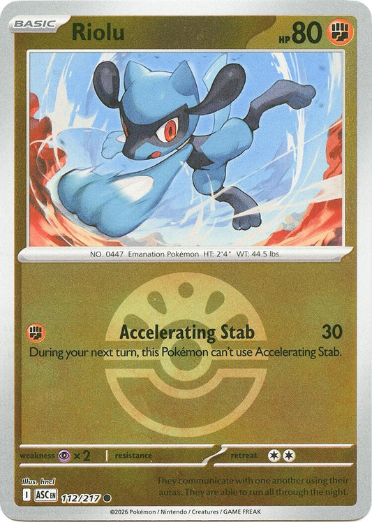 Image for Riolu (Friend Ball) (112/217) (ME: Ascended Heroes) (ASC) - Pokemon