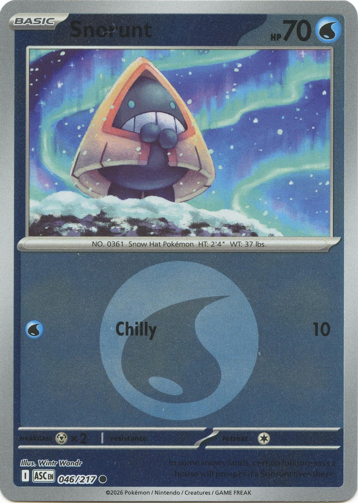 Image for Snorunt - 046/217 (Energy Symbol Pattern) (046/217) (ME: Ascended Heroes) (ASC) - Pokemon