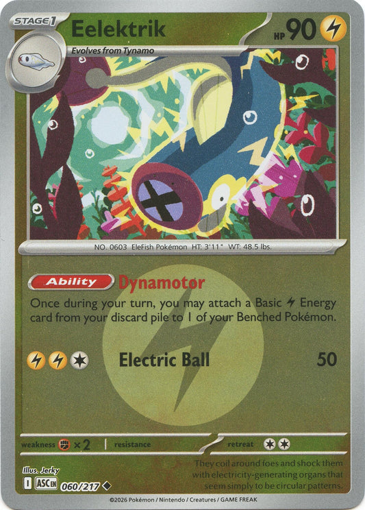 Image for Eelektrik (Energy Symbol Pattern) (060/217) (ME: Ascended Heroes) (ASC) - Pokemon