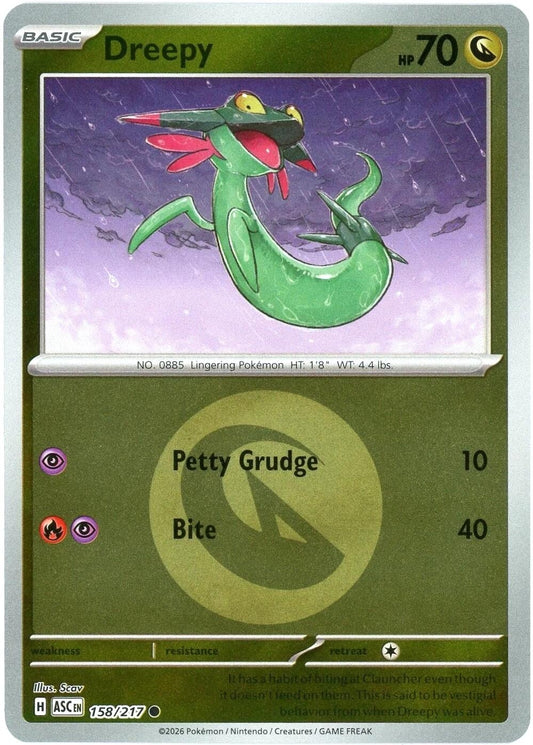 Image for Dreepy - 158/217 (Energy Symbol Pattern) (158/217) (ME: Ascended Heroes) (ASC) - Pokemon