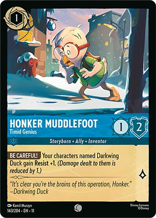 Image for Honker Muddlefoot - Timid Genius (143/204) (Winterspell) - Disney Lorcana