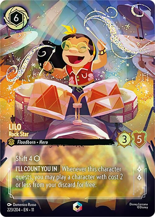 Image for Lilo - Rock Star (Enchanted) (223/204) (Winterspell) - Disney Lorcana