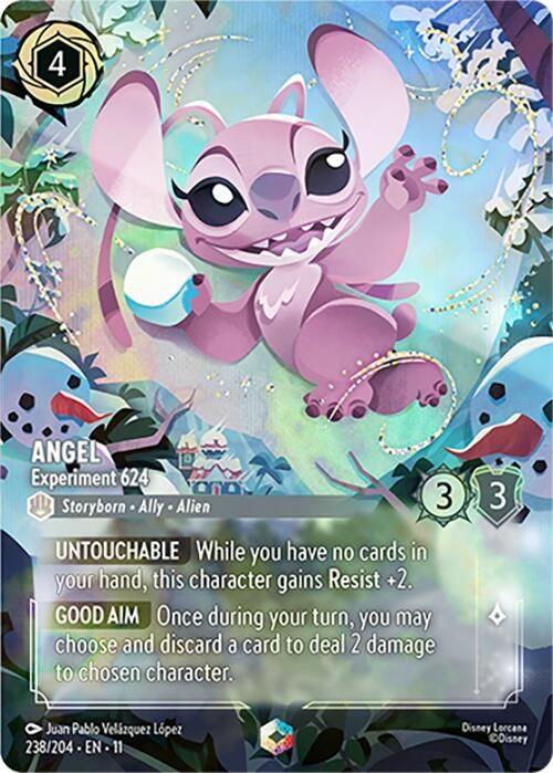 Image for Angel - Experiment 624 (Enchanted) (238/204) (Winterspell) - Disney Lorcana