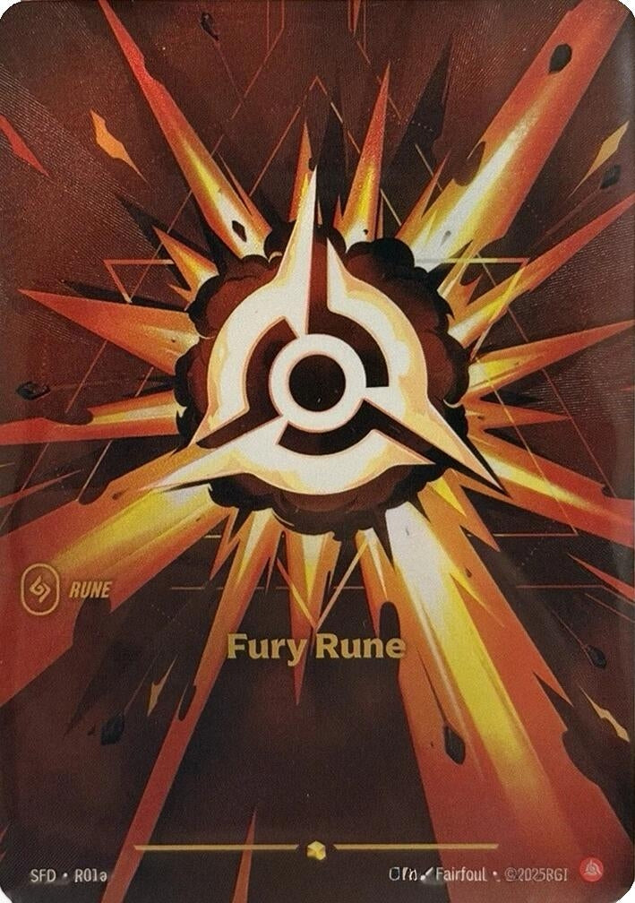 Image for Fury Rune (R01a) (R01a) (Spiritforged) - Riftbound: League of Legends Trading Card Game