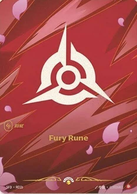 Image for Fury Rune (R01b) (R01b) (Spiritforged) - Riftbound: League of Legends Trading Card Game